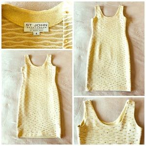 St. John Sleeveless Cocktail Dress